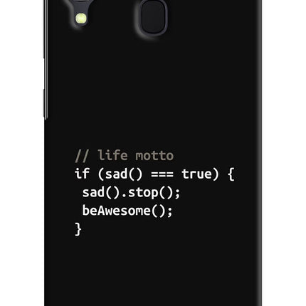 Life Motto Code Samsung A30 Hard Case Back Cover by Casekaro