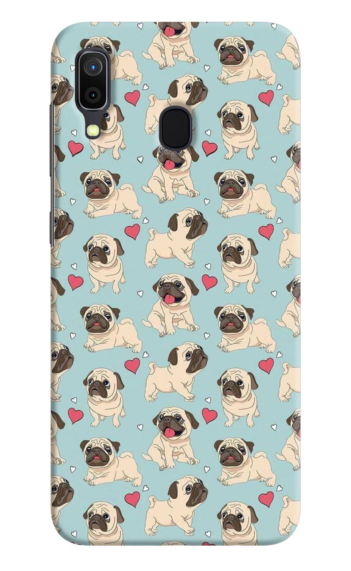 Pug Dog Samsung A30 Hard Case Back Cover by Casekaro