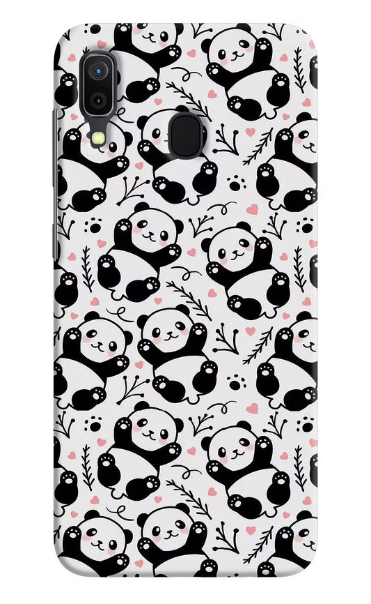 Cute Panda Samsung A30 Hard Case Back Cover by Casekaro