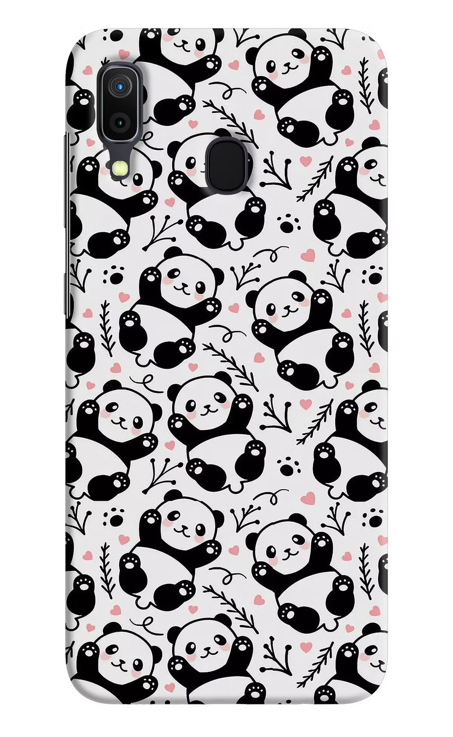 Cute Panda Samsung A30 Back Cover, Hard case