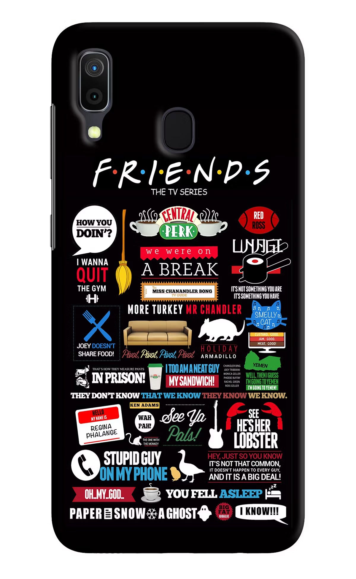 FRIENDS Samsung A30 Hard Case Back Cover by Casekaro