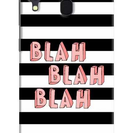 Blah Blah Blah Samsung A30 Hard Case Back Cover by Casekaro