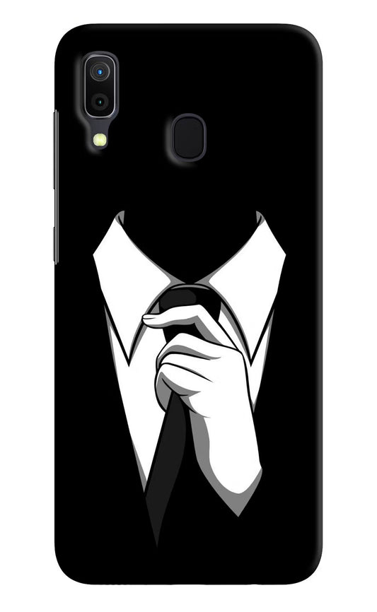 Black Tie Samsung A30 Hard Case Back Cover by Casekaro