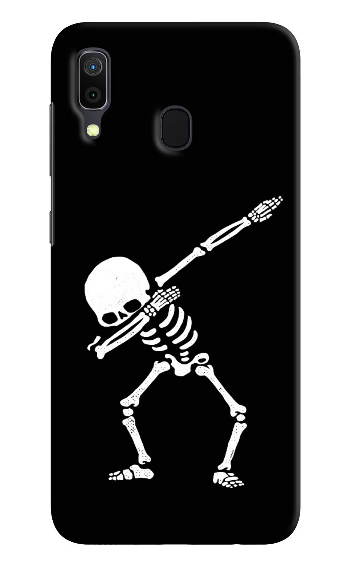 Dabbing Skeleton Art Samsung A30 Hard Case Back Cover by Casekaro