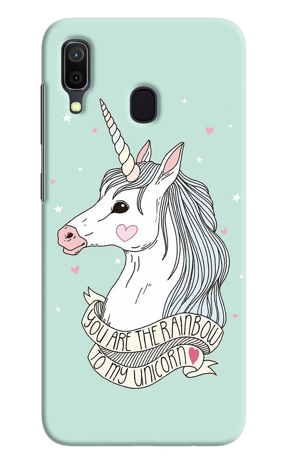 Unicorn Wallpaper Samsung A30 Hard Case Back Cover by Casekaro