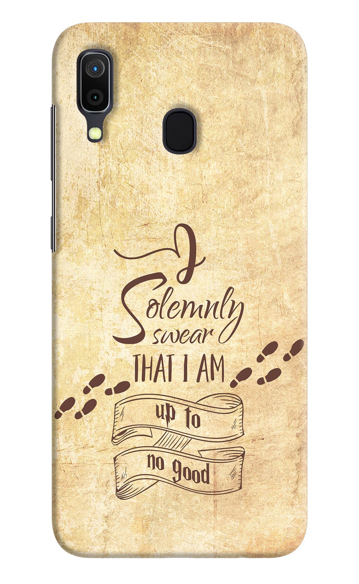 I Solemnly swear that i up to no good Samsung A30 Hard Case Back Cover by Casekaro