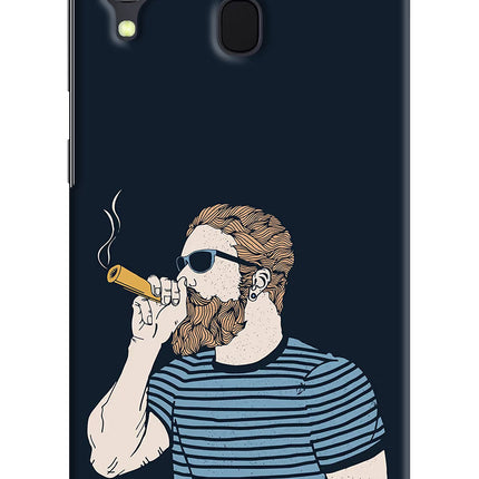 Smoking Samsung A30 Hard Case Back Cover by Casekaro