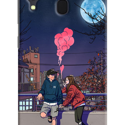 Chilling Couple Samsung A30 Hard Case Back Cover by Casekaro