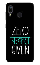 Zero Fucks Given Samsung A30 Hard Case Back Cover by Casekaro
