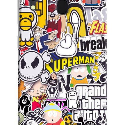Sticker Bomb Samsung A30 Hard Case Back Cover by Casekaro