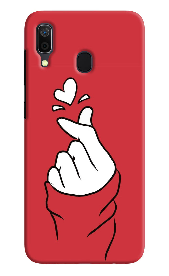 Korean Love Sign Samsung A30 Hard Case Back Cover by Casekaro