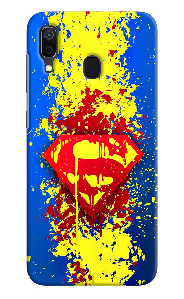 Superman logo Samsung A30 Hard Case Back Cover by Casekaro