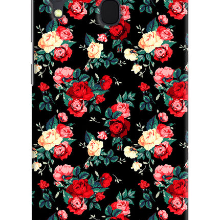 Rose Pattern Samsung A30 Hard Case Back Cover by Casekaro