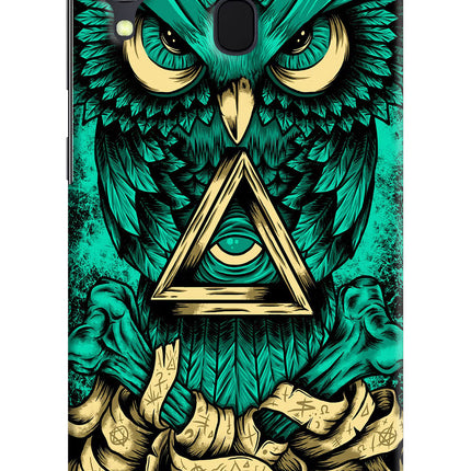 Green Owl Samsung A30 Hard Case Back Cover by Casekaro