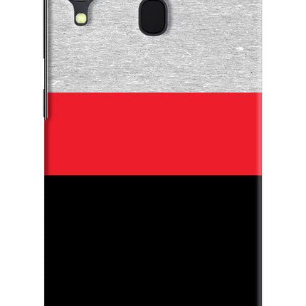 Tri Color Pattern Samsung A30 Hard Case Back Cover by Casekaro