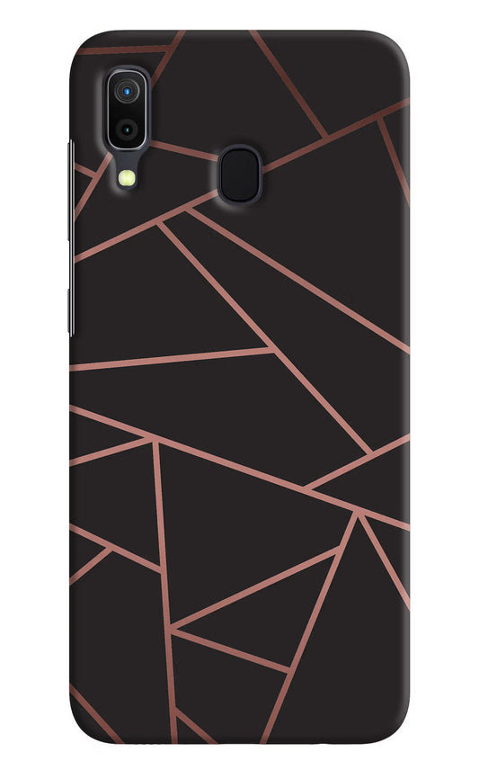 Geometric Pattern Samsung A30 Hard Case Back Cover by Casekaro