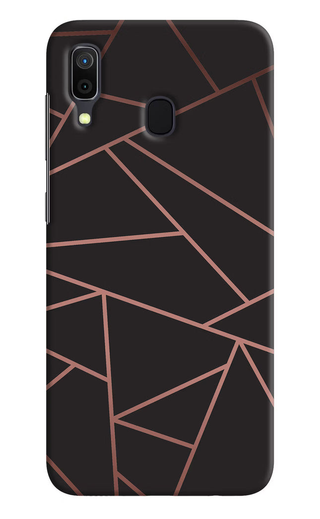 Geometric Pattern Samsung A30 Hard Case Back Cover by Casekaro