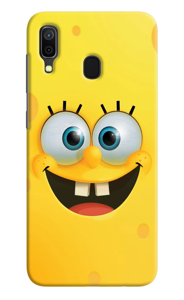 Sponge 1 Samsung A30 Hard Case Back Cover by Casekaro