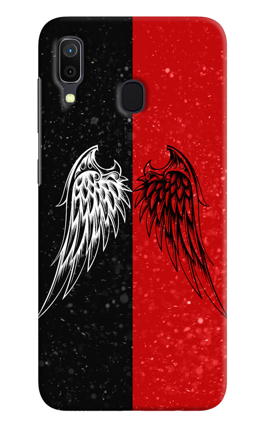 Wings Samsung A30 Hard Case Back Cover by Casekaro