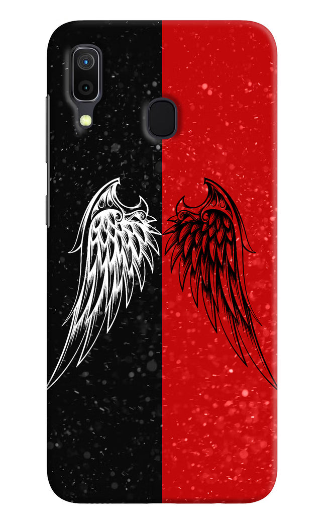Wings Samsung A30 Hard Case Back Cover by Casekaro