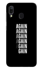 Again Again Gain Samsung A30 Hard Case Back Cover by Casekaro