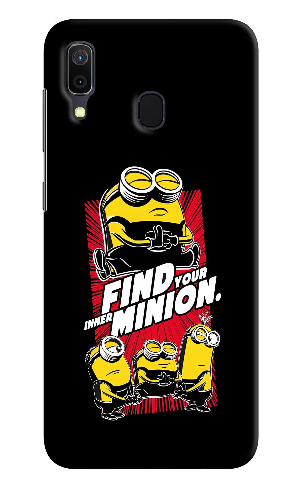 Find your inner Minion Samsung A30 Hard Case Back Cover by Casekaro