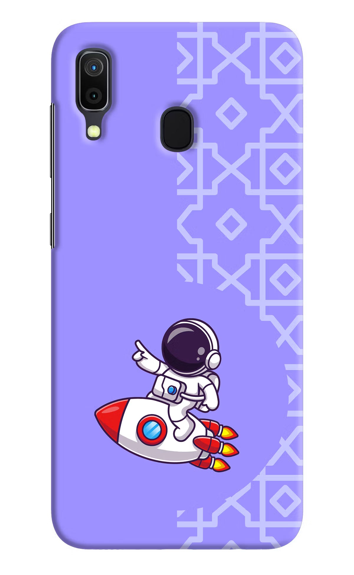Cute Astronaut Samsung A30 Hard Case Back Cover by Casekaro