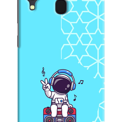 Cute Astronaut Chilling Samsung A30 Hard Case Back Cover by Casekaro
