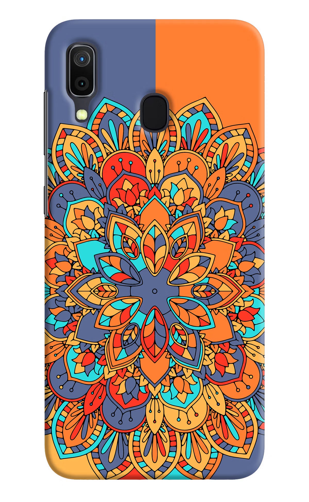 Color Mandala Samsung A30 Hard Case Back Cover by Casekaro