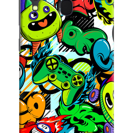 Game Doodle Samsung A30 Hard Case Back Cover by Casekaro