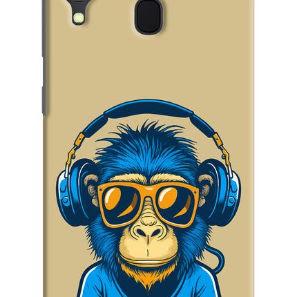 Monkey Headphone Samsung A30 Hard Case Back Cover by Casekaro