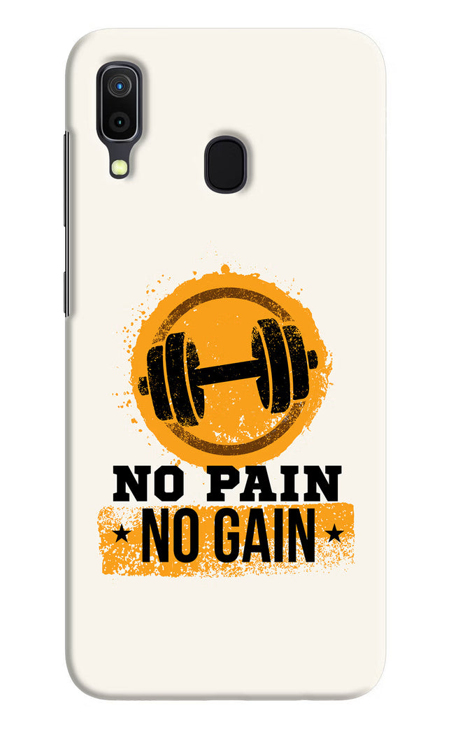 No Pain No Gain Samsung A30 Hard Case Back Cover by Casekaro