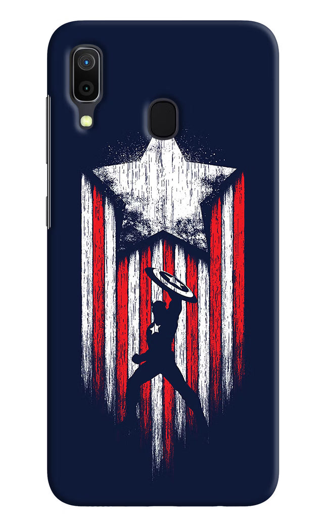Captain America Marvel Art Samsung A30 Hard Case Back Cover by Casekaro