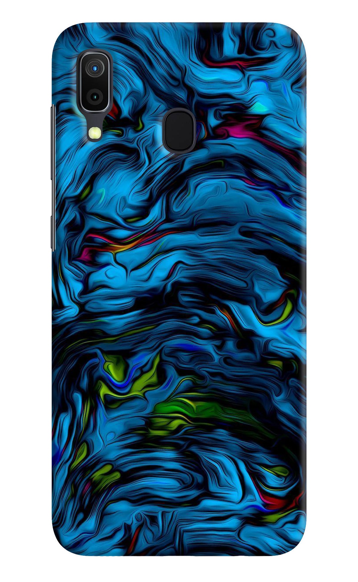 Dark Blue Abstract Samsung A30 Back Cover