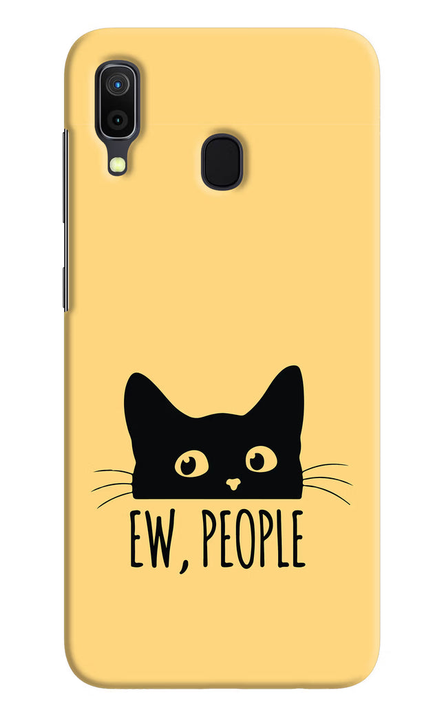 Ew People Catitude Samsung A30 Hard Case Back Cover by Casekaro