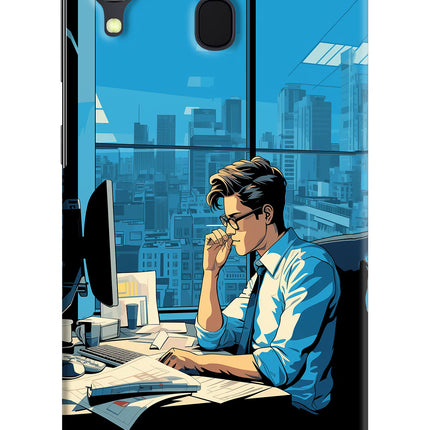 Focused Hustler (AI Generated) Samsung A30 Hard Case Back Cover by Casekaro