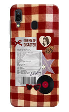 Queen of Disaster Samsung A30 Hard Case Back Cover by Casekaro