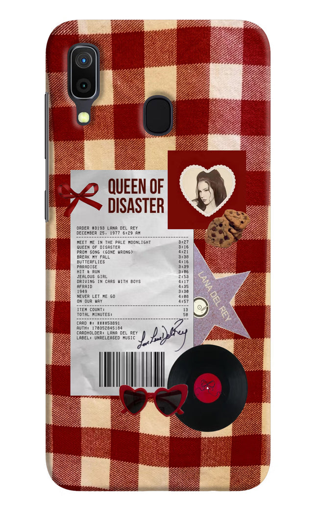Queen of Disaster Samsung A30 Hard Case Back Cover by Casekaro