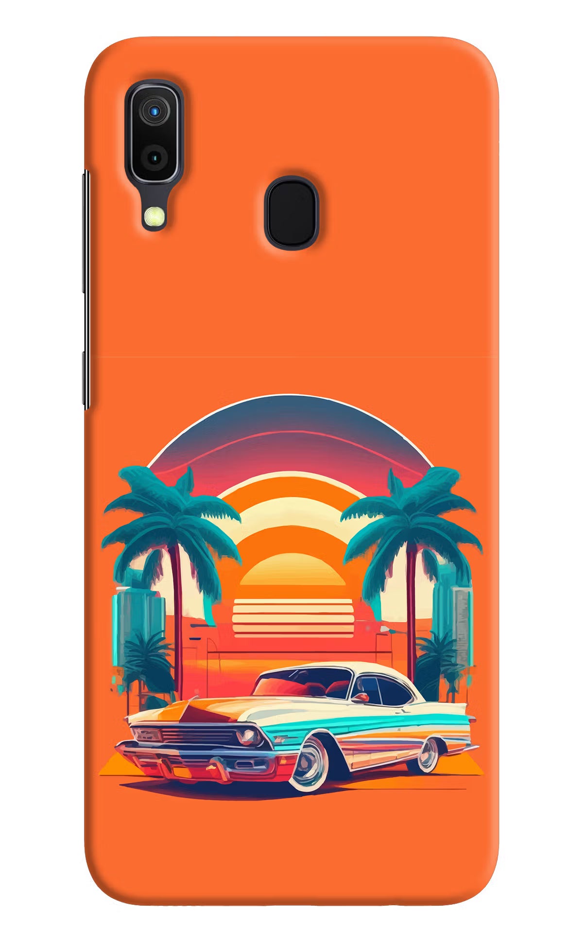 Palm Drive 80s Samsung A30 Hard Case Back Cover by Casekaro