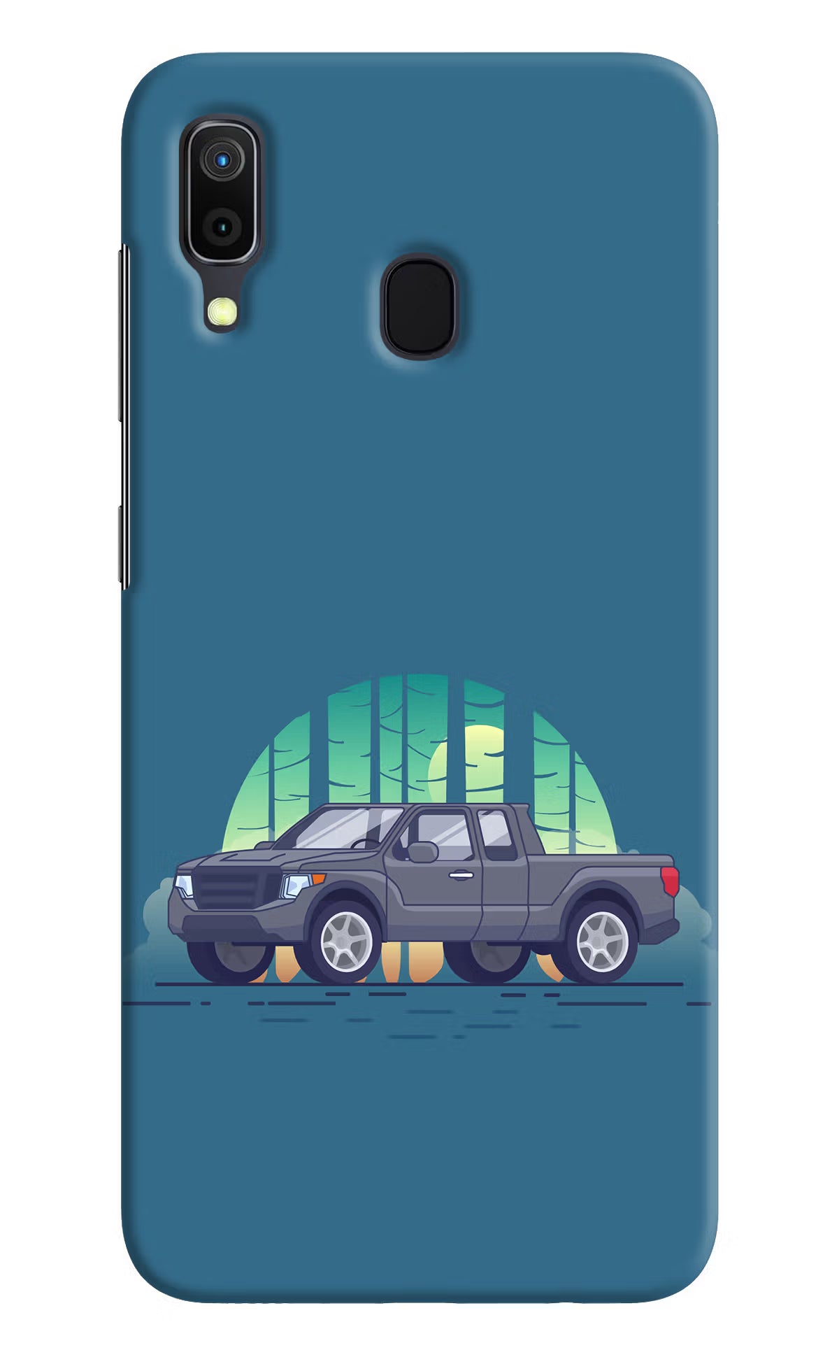 Retro Garage Vibe Samsung A30 Hard Case Back Cover by Casekaro