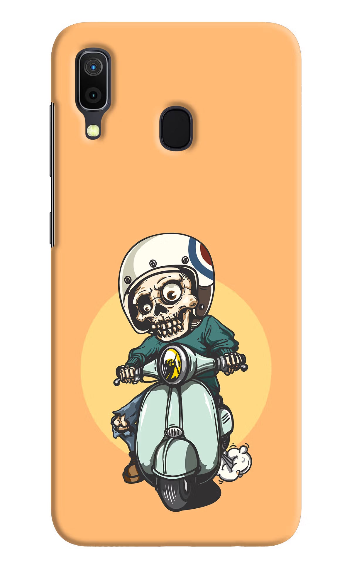 Undead Biker Samsung A30 Hard Case Back Cover by Casekaro