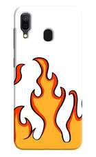 Fired Up – White Samsung A30 Hard Case Back Cover by Casekaro