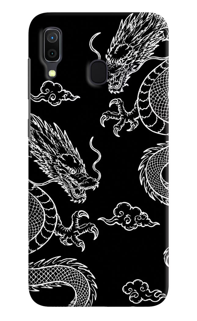 Twin Dragons Samsung A30 Hard Case Back Cover by Casekaro