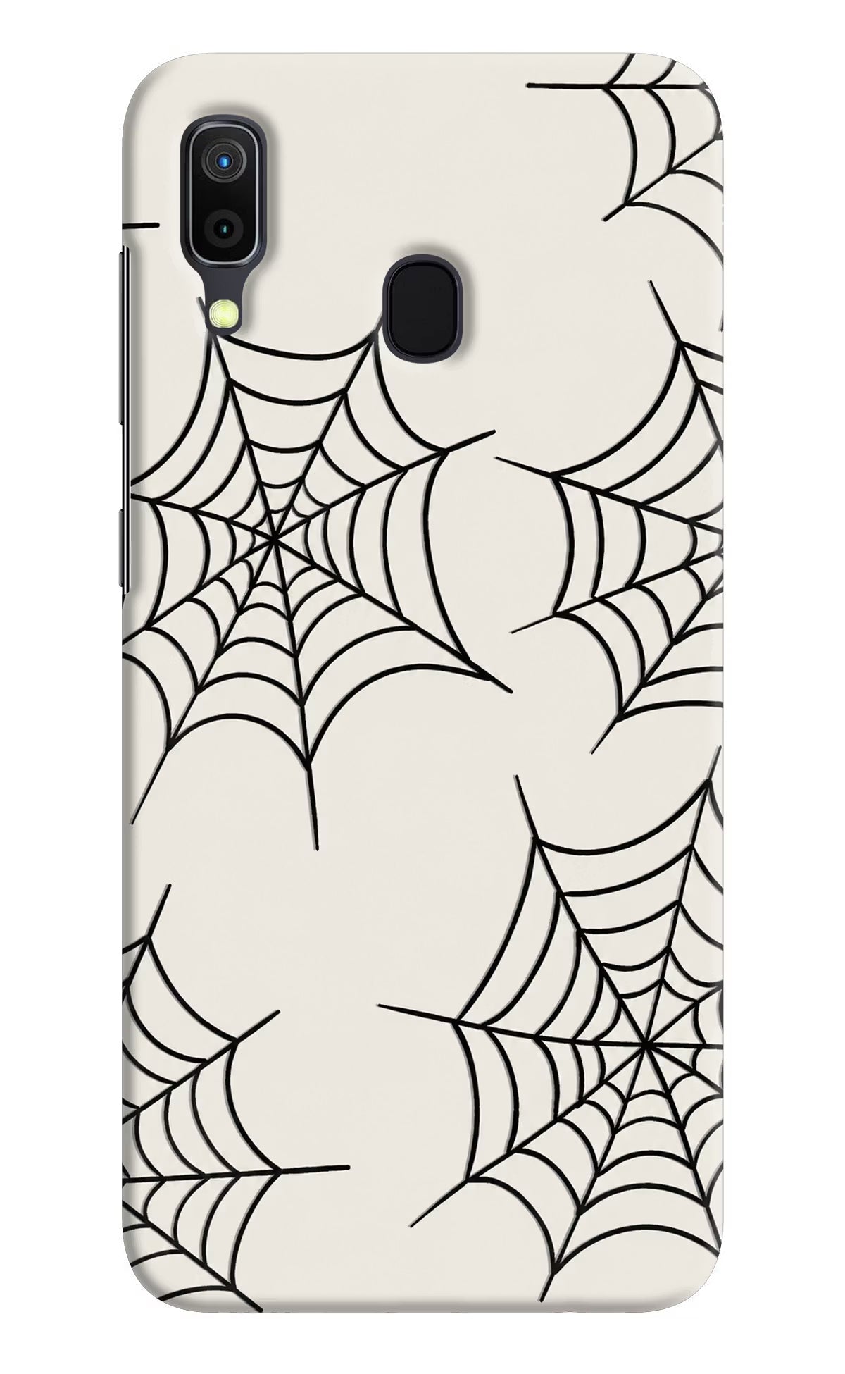 Spider Web Samsung A30 Hard Case Back Cover by Casekaro