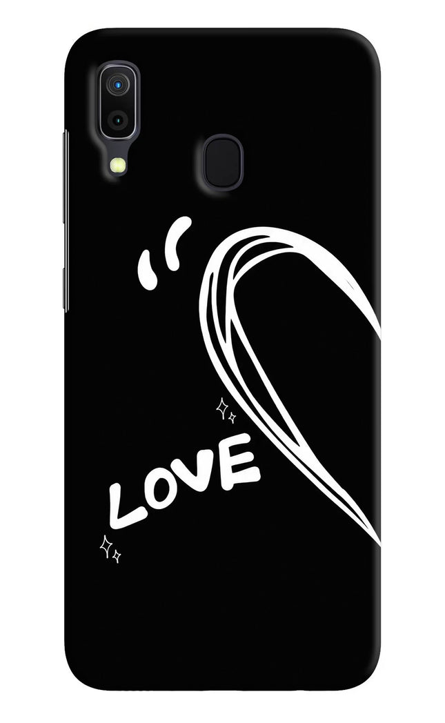 Love Line Samsung A30 Hard Case Back Cover by Casekaro