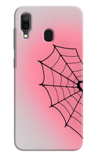 Pink Web Samsung A30 Hard Case Back Cover by Casekaro