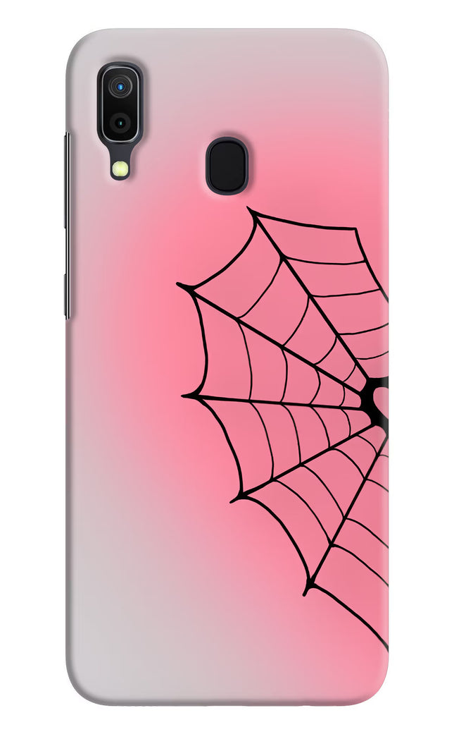 Pink Web Samsung A30 Hard Case Back Cover by Casekaro