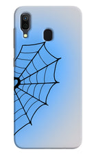 Blue Web Samsung A30 Hard Case Back Cover by Casekaro