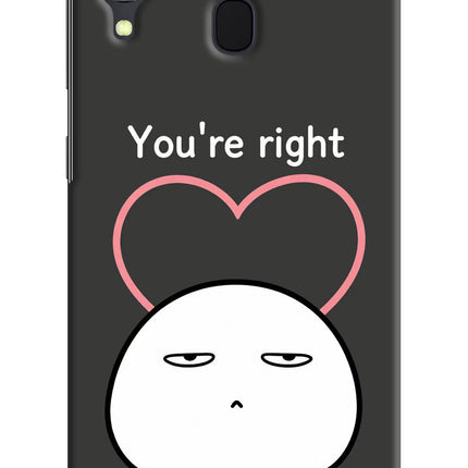 You're Right Samsung A30 Hard Case Back Cover by Casekaro