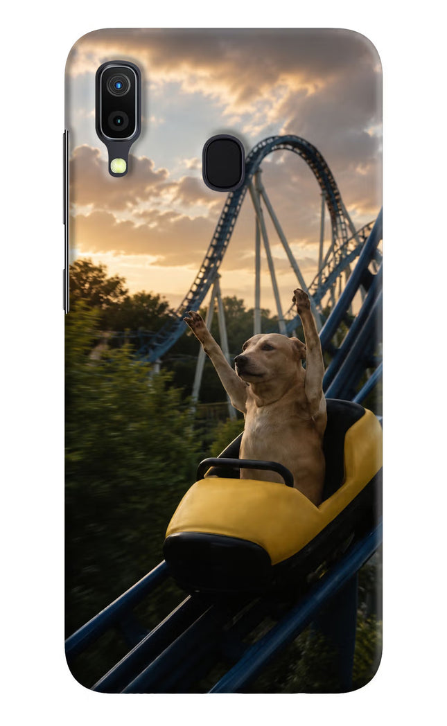 Rollercoaster Dog Samsung A30 Hard Case Back Cover by Casekaro